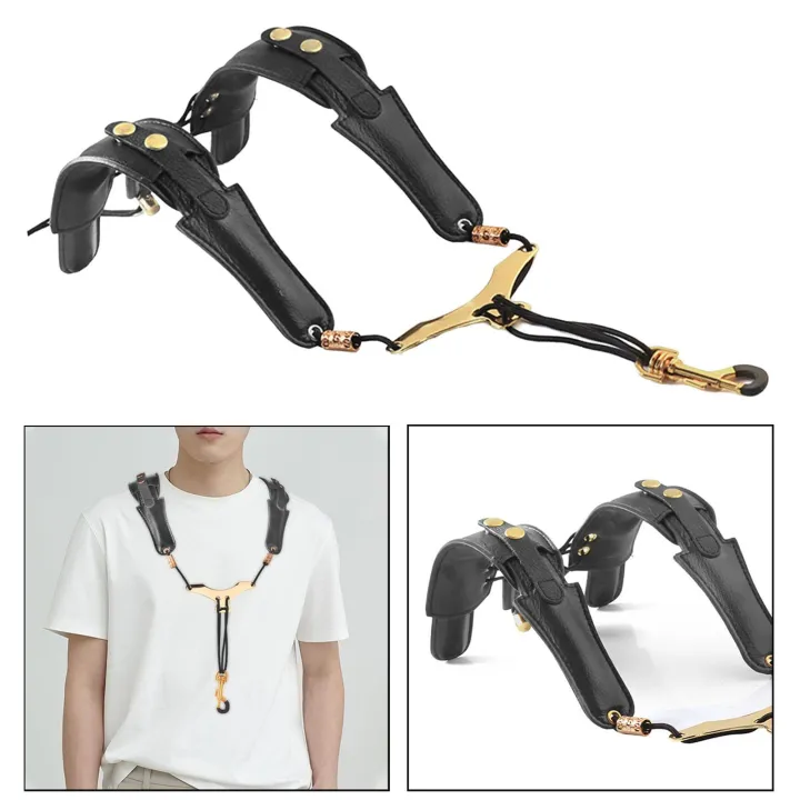 Kowaku Dây Đeo Vai Saxophone Cho Sax Bass Tenor Alto Phụ Kiện Nhạc Cụ