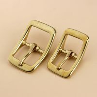 【cw】 1 x Brass Belt Buckle tri glide single pin Middle Center Bar Belt Buckle for leather craft bag strap horse bridle halter harness 【hot】