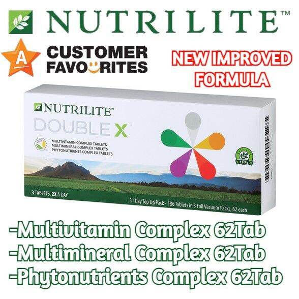 Nutrilite Double X Multivitamin Multimineral Phytonutrients New Formula Tab Each Pack