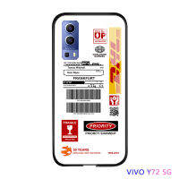 UCUC เคสโทรศัพท์เคสสำหรับ VIVO Y72 5G Casing  Vivoy72กันกระแทก POP ยอดนิยมชายแบรนด์ชาย DHL Express ศุลกากรป้ายกระจกเทมเปอร์ฝาหลังเคสป้องกัน