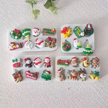1pc, Christmas Fondant Molds, 3D Silicone Mold, Mini Xmas Candy Mold,  Chocolate Mold, For DIY Cake Decorating Tool, Baking Tools, Kitchen  Accessories