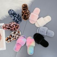 【CW】 Kids Slippers Faux Fur Child girls plush slippers Indoor children Shoes Flat cute kid Baby for Boys