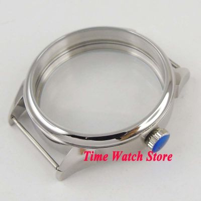 Parnis 42Mm Polished Watch Case 316L Stainless Steel Fit ETA 6497 6498 Hand Winding Movement C10