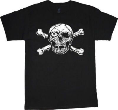 Mens Big And Tall Pirate Skull Tshirt Graphic Tee Mens Clothing Apparel