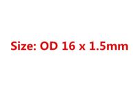 ปะเก็นประเภทแหวน10/11/12/13/14/15/16/17/18/19/20 "O" * 1.5ซีลยางสีดำมม. 100ชิ้น (16X1A5Mm Od)