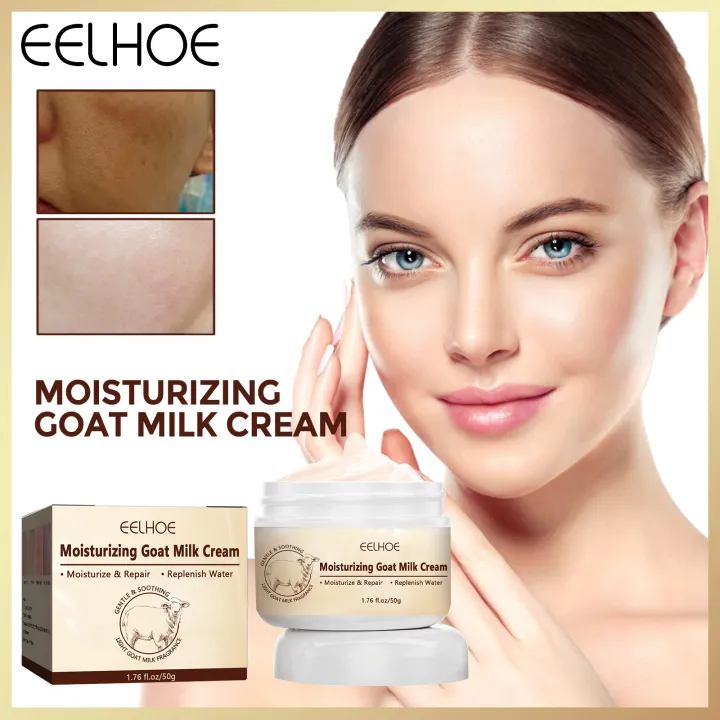 Eelhoe Moisturizing Goat Milk Face Cream Whitening Hydrating Tightening