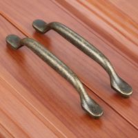 1Pc Retro Alloy Kitchen Drawer Cabinet Door Handle Vintage Furniture Knobs Antique Box Case Cupboard Pull Handles 140x34mm