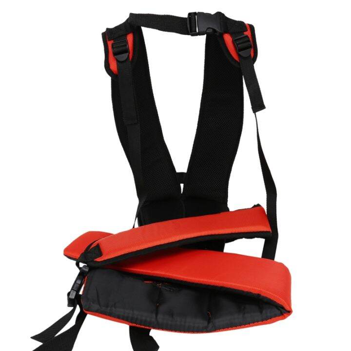 double-shoulder-w-shape-harness-strap-comfortable-labor-saving-strimmer-padded-belt-for-brush-cutter-trimmer