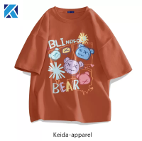 Keida-apparel เสื้อยืด เสื้อยืดคอกลม ใหม่ ฤดูร้อน แขนสั้น แฟชั่น เสื้อยืด สไตล์เรียบง่าย ขนาด S-5XL รหัสสินค้า：3403