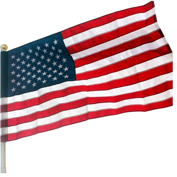 Vsvo American Flag Pole Sleeve Banner Style 3x5 Ft - Heavy Duty Outdoor 