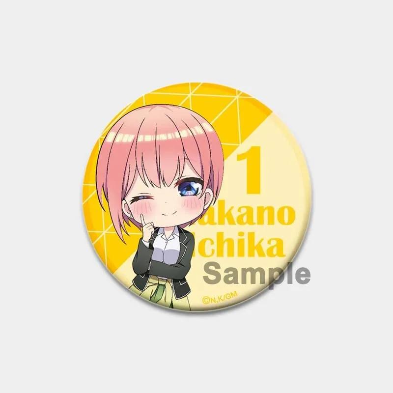 The Quintessential Quintuplets Anime Brooches for Packback 5-toubun No  Hanayome Badge Ichika Nino Miku Yotsuba Nakano Itsuki Pin