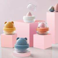 Beauty eggs กล่องเก็บเครื่องสําอาง พัฟฟองน้ํานุ่ม ระบายอากาศ แบบพกพา สําหรับนักเรียน ใช้ในครัวเรือน