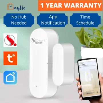 AUBESS Tuya Smart WiFi Door Sensor Window Sensor Door Magnetic Alarm D