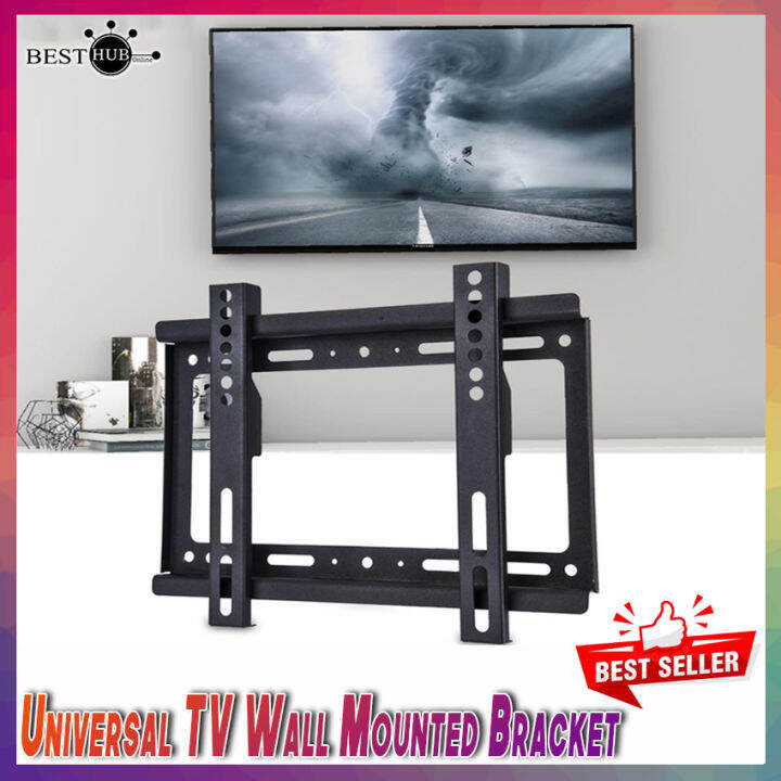 Universal TV Wall Mount Flat Screen Bracket HDTV Flat Panel TV Fixed
