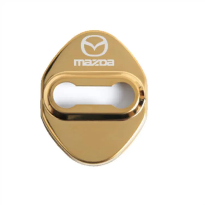 Red Stainless Car Door Lock Striker Protective Cover Case Accessories