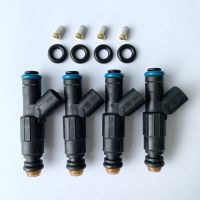 หัวฉีด Ford Focus ปี 05-12 เครื่อง1.8-2.0cc / Mazda3 4 ชิ้น 1 ชุด หัวฉีดของถอดแท้ JAPAN ล้างเทสพร้อมเปลี่ยนกรองเลส+โอริง 1 ชุด