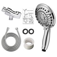 Shower Head High Pressure Shower Head Hand Held Shower Head with Hose and Adjustable Bracket 5 Spray Settings