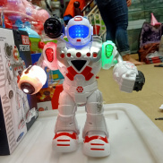 Mô hình đồ chơi robot chiến đấu chiếu hình ảnh có đèn có nhạc cao cấp di