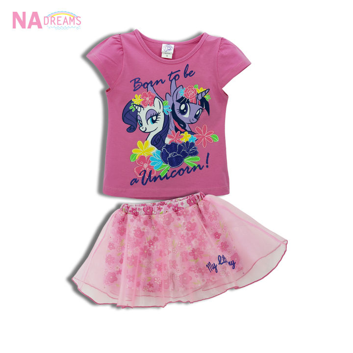 my-little-pony-ชุดเซ็ทเด็ก-เสื้อ-กางเกง-ลายการ์ตูนโพนี่-my-little-pony-จาก-nadreams-ผ้าคอตตอน-รุ่นเด็กเล็ก