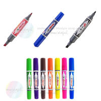 ปากกาเคมี ตราม้า Horse ปากกาเคมี 2 หัว ตราม้า Permanent Marker Xylene free