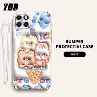 YBD ใหม่เคส3D วิสัยทัศน์สำหรับ Infinix Smart 6 X6511B X6511 X6511E รูปการ์ตูนน่ารักคู่เคสนิ่มกรณีโทรศัพท์รูปแบบเคลื่อนไหว