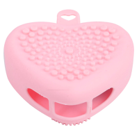 Scrubber แปรงทำความสะอาดผิวหน้าด้วยตนเอง Exfoliator Exfoliating Heart Washing