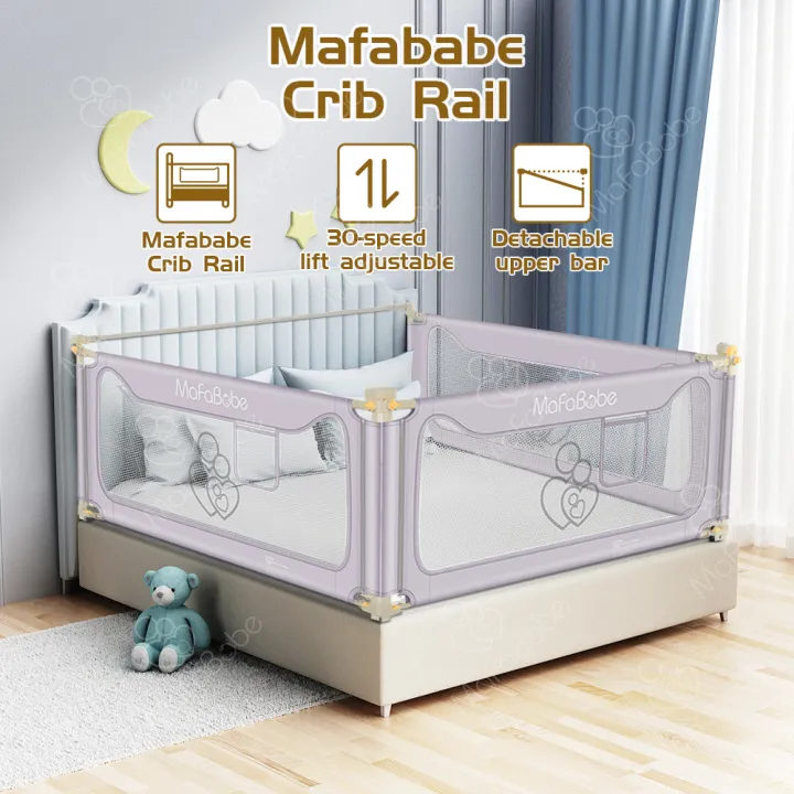 Mafababe Baby Bed Guard Bed Rail Infant Bedside Safe Protective Barrier
