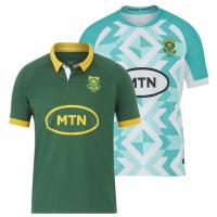 2023 South African Home/ Away Rugby Jersey - Mens Size: S-5XL （Print Custom Name Number）