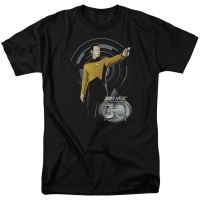 Data 30th Anniversary Star Trek เสื้อยืดแขนสั้นผ้าฝ้ายรุ่นต่อไป