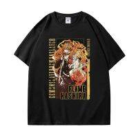 Anime Demon Slayer Rengoku T Shirt Men Women Kimetsu No Yaiba Tshirt Cartoon Tanjiro Inosuke Zenitsu Nezuko T-shirt Short Sleeve