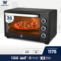 Worldtech เตาอบไฟฟ้า 30L รุ่น WT-OV30L_BLK ขนาด 30 ลิตร Oven เตาอบ เตาอบลมร้อน เตาอบตั้งโต๊ะ ไมโครเวฟ เตาอบเบเกอรี่ เตาอบขนม รับประกัน 1 ปี