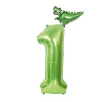 Dinosaur Balloons Digital Foil Mini Helium Balloons Kids Toys Tropical Jungle Wildlife Birthday Party Decorations Baby Shower Balloons