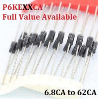 20PCS P6KE6.8CA P6KE8.2CA P6KE10CA P6KE12CA P6KE13CA P6KE15CA 15CA 13CA 12CA 10CA 8CA2 8.2CA 6CA8 6.8CA TVS Diode P6KE