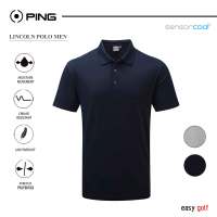 PING LINCOLN POLO PING MENS POLO เสื้อกอล์ฟผู้ชาย  เสื้อกีฬากอล์ฟผู้ชาย  เสื้อกีฬาผู้ชาย