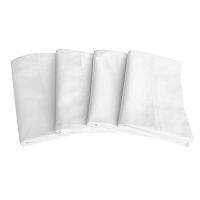 4pcs Pillow Case Solid Color Bed Pillowcases Standard White Pillow Cover Bedding Bedroom Household 21X34inch PHFT200