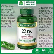 Viên uống bổ sung kẽm Nature s Bounty Zinc - Date xa