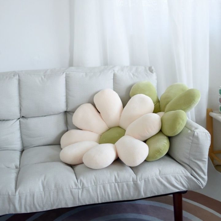 thick-flower-pillow-throw-pillow-set-cushion-sofa-waist-cushion-ins-cute-sunflower-plush-sofa-bed-living-room-cushion