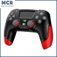 MCR ไร้สายบลูทูธเข้ากันได้ Gamepad สั่นสะเทือนแกนคอนโซลควบคุมจอยสติ๊กเข้ากันได้สำหรับ Ps4