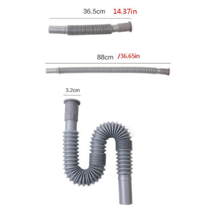 Fulai Universal Drain Hose Flexible Kitchen Sink Extension Washbasin