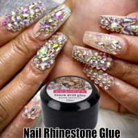 20ML Nail Rhinestone Glue Fast-Dry Strong Firm Metal Crystal Gemstone Diamond Decoration Nail Glue DIY Transparent Gel Nail Tool Adhesives Tape