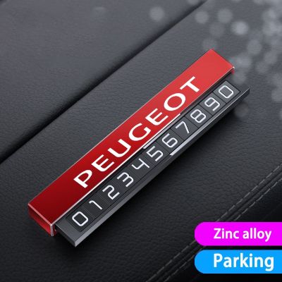 For Peugeot GTline 508 5008 3008 208 2008 308 One Click Hid Car Temporary Parking Card Phone Number Drawer Hideable Parking Card