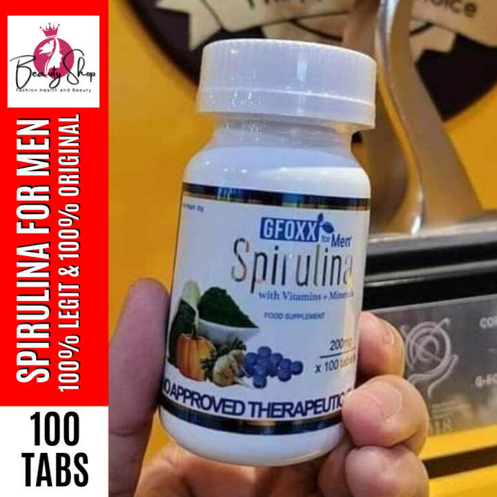 Gfoxx Blue Spirulina Men For Healthy Prostate Sexual Health 100
