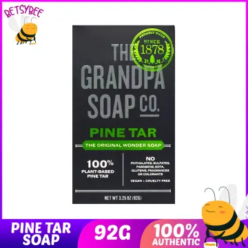 The Grandpa Soap Company Pine Tar Travel Sized Soap All-Natural