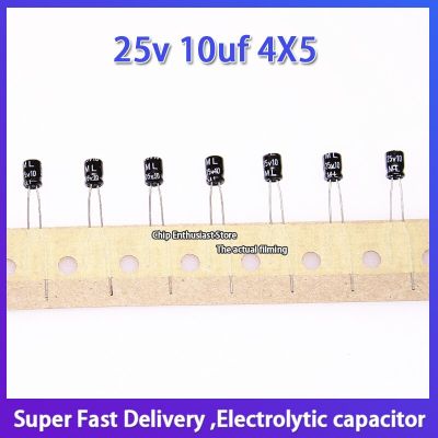 10PCS Rubycon imported aluminum electrolytic capacitor 25v 10uf 4X5 Japanese Ruby ml 105 degree small volume Electrical Circuitry Parts