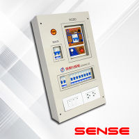 Sense TS10SW ตู้ไฟ ตู้ควบคุมไฟฟ้า ตู้คอนซูมเมอร์ เซนส์ พร้อมเครื่องตัดไฟรั่ว RCBO ขนาด 10 ช่อง