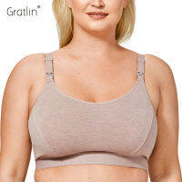 Gratlin Full Support Plus ขนาดคลอดบุตรให้นมบุตรพยาบาล กีฬา Comfort Cotton โยคะ Breathable กีฬา Pregency