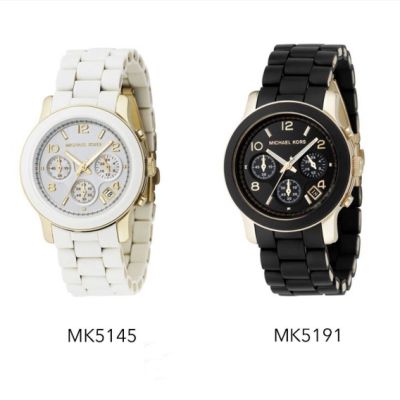 นาฬิกายางโครโนกราฟสำหรับผู้หญิง MK5191คลังสินค้าพร้อม MK5145 -38มม. ของแท้สำหรับผู้หญิง
