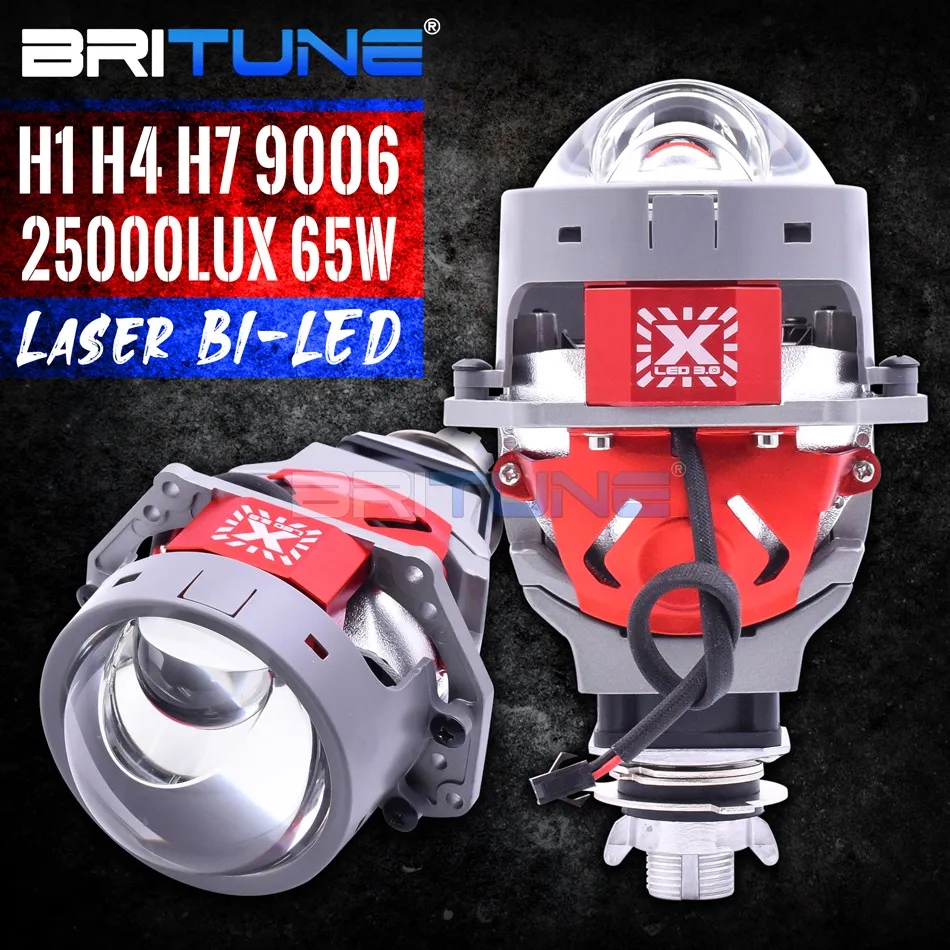 25000LM Laser Bi-led Projector Lens 3 Inch For Hella 3R H1 H4 H7