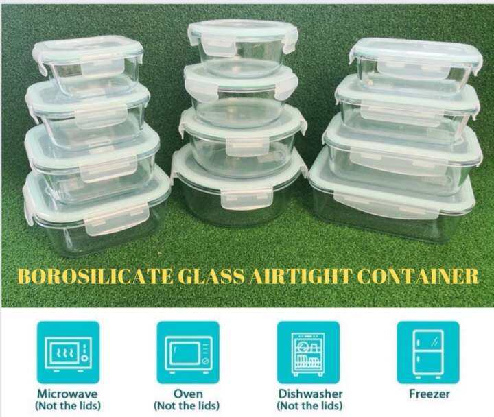 BOROSILICATE GLASS FOOD CONTAINER /LUNCH BOX Lazada