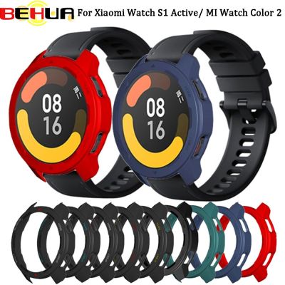 BEHUA Protective Case Cover For Xiaomi Watch S1 Active Smartwatch Hard PC Shell Shockproof Protector Frame For MI Watch Color 2 Drills Drivers